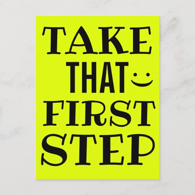 CARTÃO POSTAL PEGUE ESSA PRIMEIRA ETAPA MOTIVACIONAL (Frente)