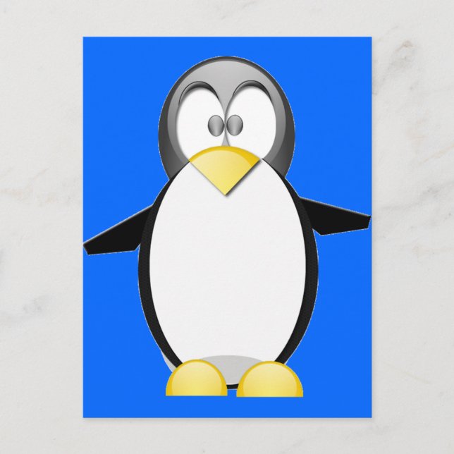 Cartão Postal Pegue Um Penquim (Frente)