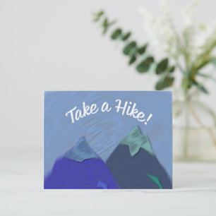 Cartão Postal Pegue um Pico de Montanha do Hike
