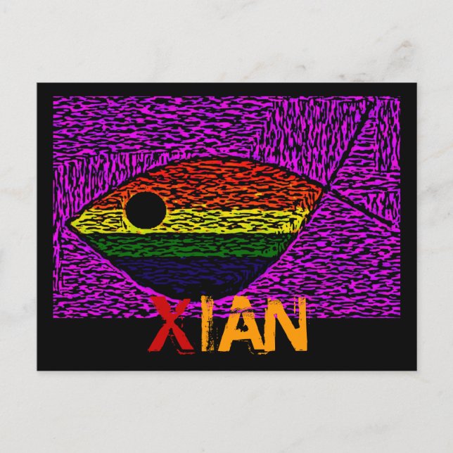 Cartão Postal Peixe Arco-Íris (Frente)