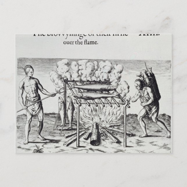 Cartão Postal Peixe cozinhar (Frente)