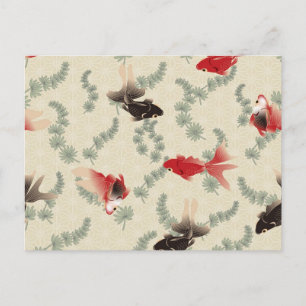 Cartão Postal Peixe dourado japonês