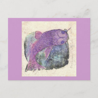 Cartão Postal peixe-gato são salgadinhos