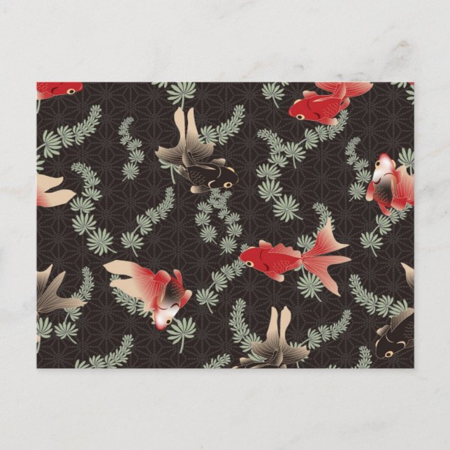 Cartão Postal Peixe Goldfish (Frente)