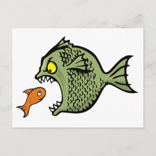 Cartão Postal Peixe magro