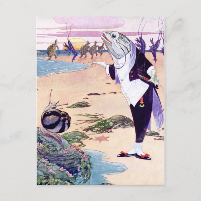 Cartão Postal Peixe Maitre no Quadrille de Lagosta (Frente)