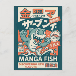 Cartão Postal Peixe Mangá
