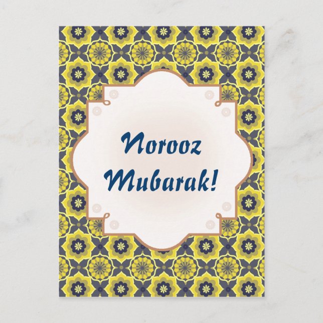 Cartão Postal Peixe Noroz Mubarak Khatam (Frente)