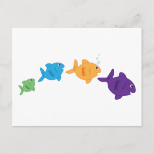 Cartão Postal Peixe Pulando