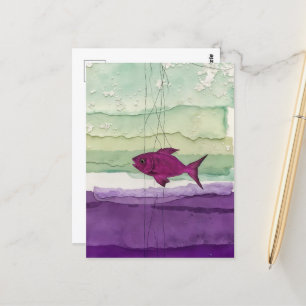 Cartão Postal Peixe Roxo-Cinto