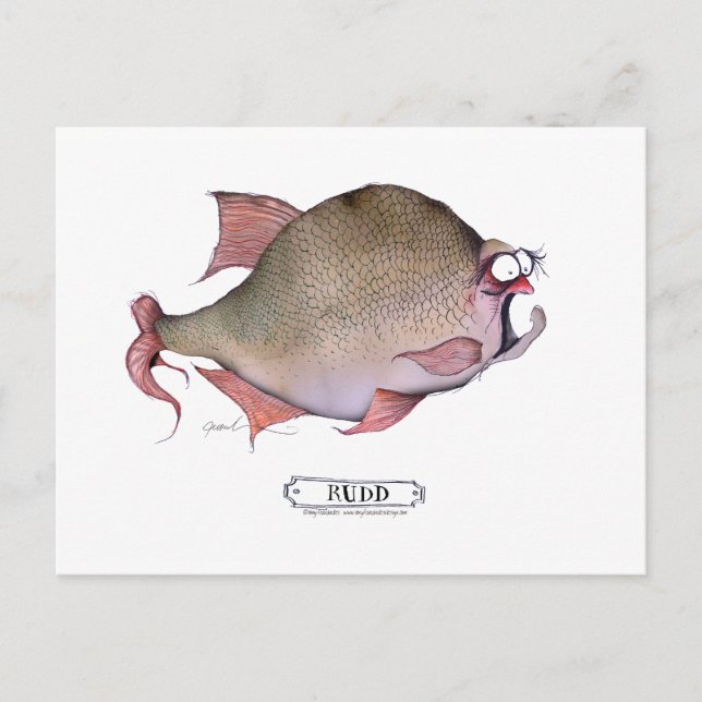Cartão Postal Peixe-rudd, tony fernandes (Frente)