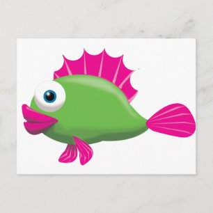 CARTÃO POSTAL PEIXE VERDE