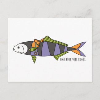 Cartão Postal Peixe, Will Viagem postal