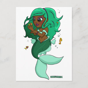 Cartão Postal Peixes Chibi