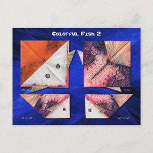 Cartão Postal Peixes Coloridos 2