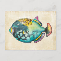 Peixes de Aquário Azul e Púrpura