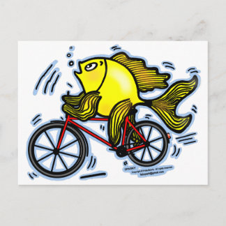 Cartão Postal Peixes De Bicicleta (Bicicleta)