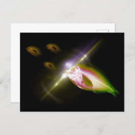 Cartão Postal Peixes de raios X Jantes de caça 4