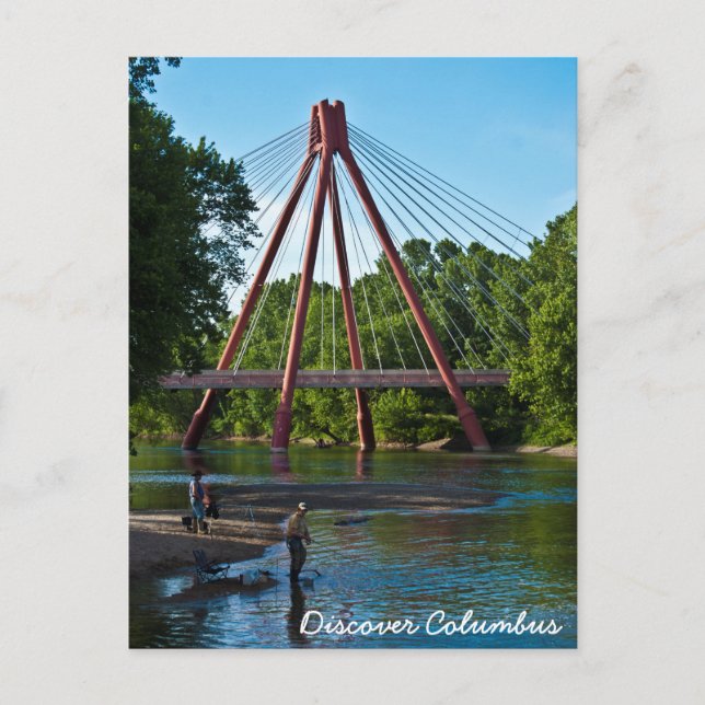 Cartão Postal Peixes desaparecidos no East Fork White River (Frente)