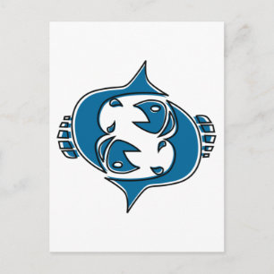 Cartão Postal peixes oddRex