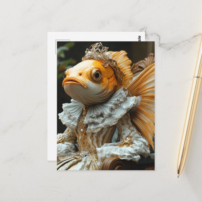 Cartão Postal Peixes Reais (Frente/Verso In Situ)