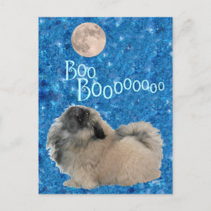 Cartão Postal Pekingese Halloween