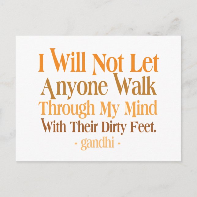Cartão Postal Pela Minha Mente, Cite Gandhi (Frente)