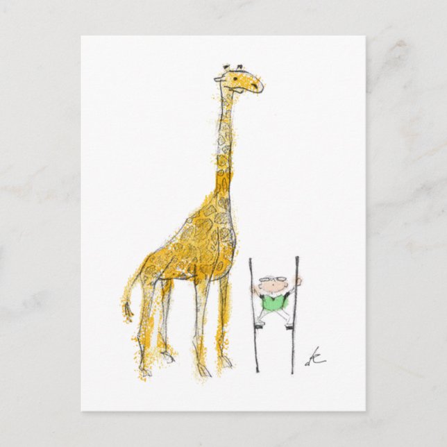 Cartão Postal Pelham & the Giraffe Postcard (Frente)