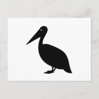 Pelican Silhouette em Branco