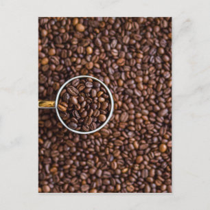 Cartão Postal Película de feijão de café com Cheio de café de ca
