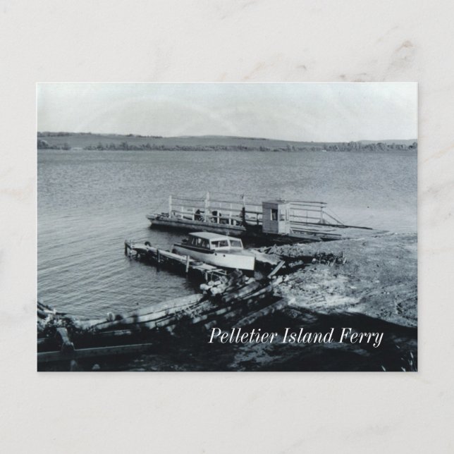 Cartão postal Pelletier Island Ferry (Frente)