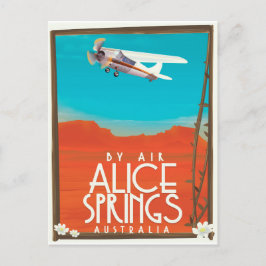 Cartão Postal Pelo Ar - Alice Springs Austrália