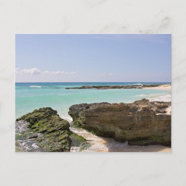 Cartão Postal Pelo Mar De Caribe (Frente)