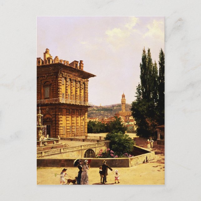 Cartão Postal Pelo Palácio Pitti, Florença (Frente)