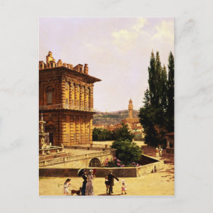 Cartão Postal Pelo Palácio Pitti, Florença