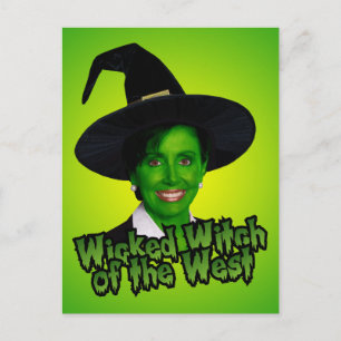 Cartão Postal Pelosi Wicked Witch do Oeste