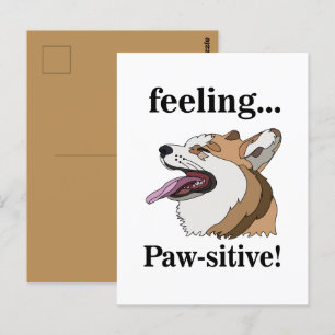 Cartão Postal Pembroke Welsh Corgi Cute Dog
