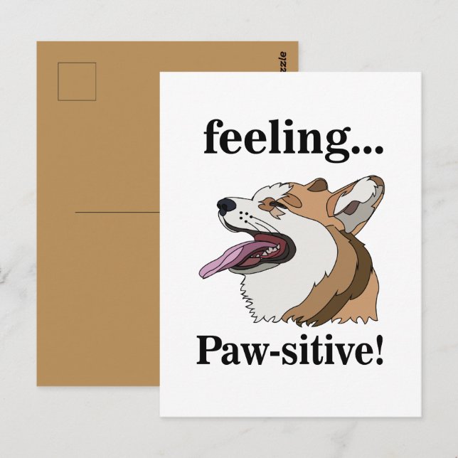 Cartão Postal Pembroke Welsh Corgi Cute Dog (Frente/Verso)