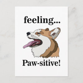 Cartão Postal Pembroke Welsh Corgi Cute Dog