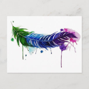 Cartão Postal Pena Pintada a Aquarela