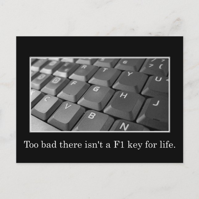 Cartão Postal Pena ter ajuda na vida não é tão fácil (Frente)