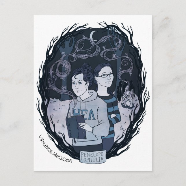 Cartão postal "Penelope & Ophelia" - Slides de inv (Frente)