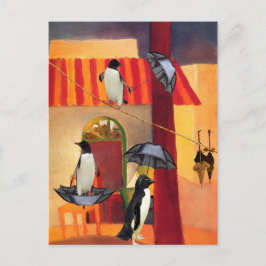 Cartão Postal Penguin Cafe