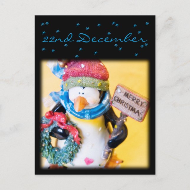 Cartão Postal Penguin ・ Cartão-postal de calendário avançado (Frente)