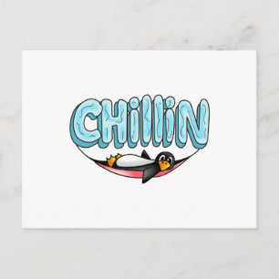 CARTÃO POSTAL PENGUIN CHILLIN