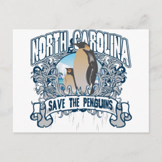 Cartão Postal Penguin North Carolina