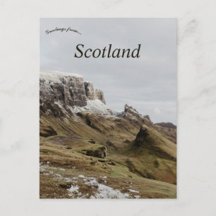 Cartão Postal Penhasco na Ilha de Skye Escócia