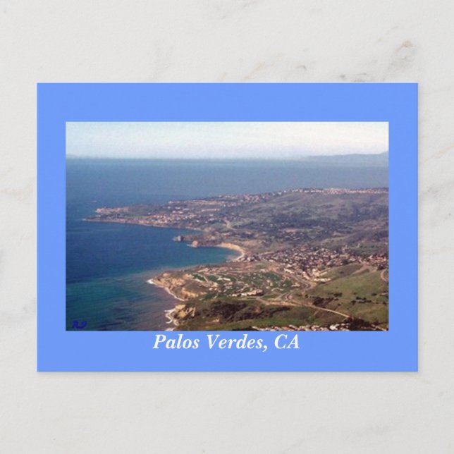 Cartão Postal Península de Palos Verdes,CA (Frente)