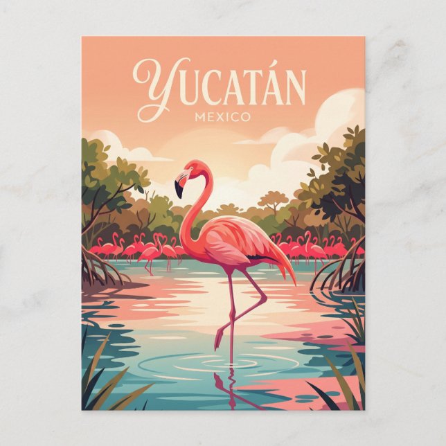 Cartão Postal Península de Yucatán México (Frente)