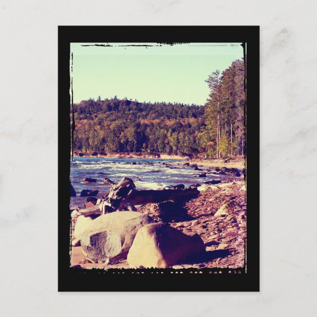 Cartão Postal Península Superior de Michigan (Frente)